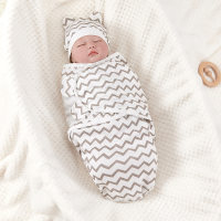 2-teiliger Wickelschlafsack aus reiner Baumwolle mit Mondmuster für Babys  Mehrfarbig