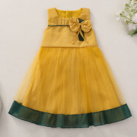 Fantasy fairy dress 2024 summer girls gauze skirt 5-6-8-10 years old 12 tutu skirt baby princess dress  Yellow