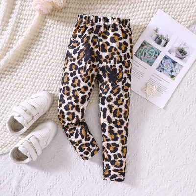 Toddler Girl Full Leopard Print Style Leggings