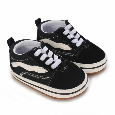 Baby Classic versatile white stripes baby casual shoes