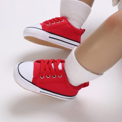 Baby Solid Color Slip-on Canvas Shoes