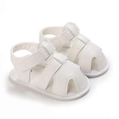 Chaussures de bébé de couleur unie pour bébé