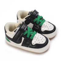 0-1 anos de idade primavera e outono versátil moda sola macia sapatos esportivos para bebês  Verde