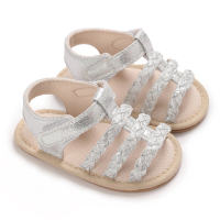 0-1 year old baby girl sandals  Silver