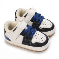 0-1 anos de idade primavera e outono versátil moda sola macia sapatos esportivos para bebês  Azul