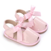 Zapatos de bebé con lazo brillante  Rosado