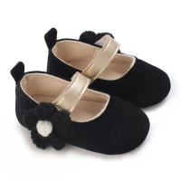 حذاء أميرة للأطفال بعمر 0-1 سنة  أسود
