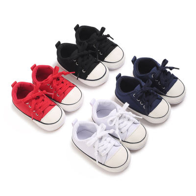 Zapatos de lona de primavera y otoño para bebés de 0 a 1 año.