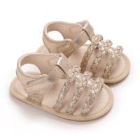 0-1 year old baby girl sandals  Gold-color