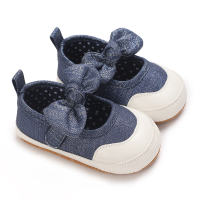 Chaussures de princesse pour bébés de 0 à 1 an, chaussures de printemps, d'automne et d'été pour tout-petits  Bleu profond