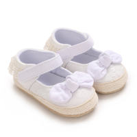 Baby soft sole shoes breathable hollow small fresh shoes spring and autumn style  White