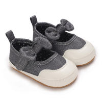 Zapatos para bebés de 0 a 1 año, primavera, otoño y verano, zapatos para niños pequeños, zapatos de princesa  Gris oscuro