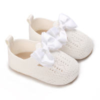 Sapatos de aprendizagem para bebês de 0 a 1 ano  Branco