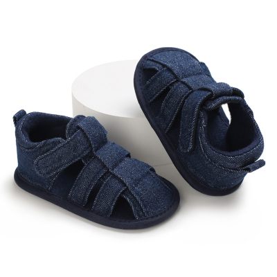 Baby Solid Color Hollow Velcro Sandals