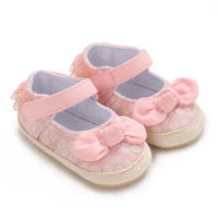 Baby soft sole shoes breathable hollow small fresh shoes spring and autumn style  Pink