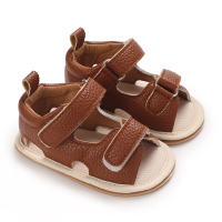 Sandales d'été à semelle souple pour bébé de 0 à 1 an, nouvelles sandales  marron