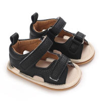 0-1 year old baby summer soft sole new sandals  Black