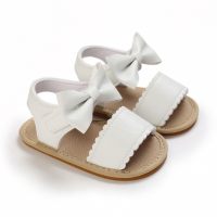 Zapatos de bebé Bowknot de color sólido para bebé  Blanco