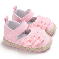 Chaussures princesse pour bébé de 0 à 1 an, chaussures pour bébé en bas âge  Rose