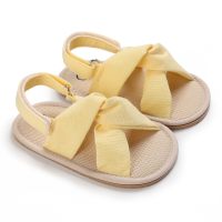 Zapatos de bebé de color liso para bebé  Amarillo