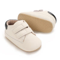 Bebê menino menina alta superior tênis de lona sola de borracha macia antiderrapante sapatos de aprendizagem da criança novos sapatos de bebê  Branco