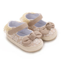Sapatos de sola macia para bebês, sapatos ocos respiráveis e frescos, estilo primavera e outono  Damasco