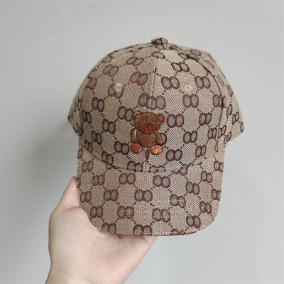 Children's Cartoon Mouse Embroidered Peaked Cap