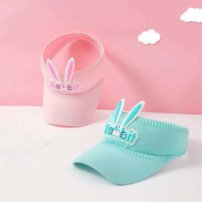 Pure Cotton Solid Color Bunny Style Peaked Hat