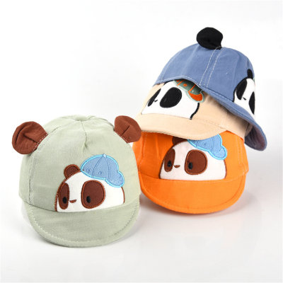 Cute panda baby cartoon peaked cap
