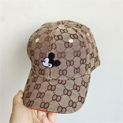 Children's Cartoon Mouse Embroidered Peaked Cap