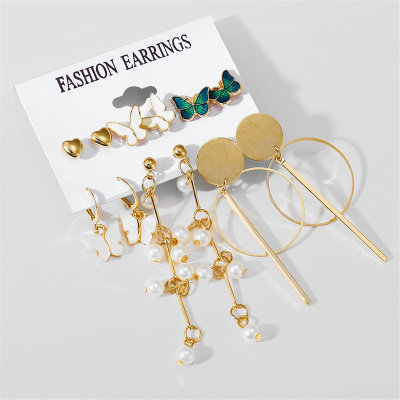 Women 6-Piece Stylish And Simple Earring