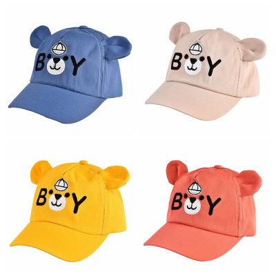 Baby cute bear letter cap