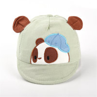 Gorra con visera de dibujos animados lindo bebé panda  Verde