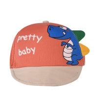 Baby Dinosaur Letters Cute Cap  Red