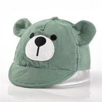 Sombrero para el sol de dibujos animados lindo orejas de oso  Verde