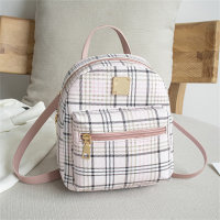 Stylish Striped Backpack  Pink