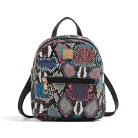 Fashion printed small backpack  Blue