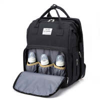 Large Capacity Detachable Bag Diaper Bag  Black