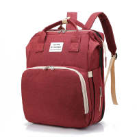Large Capacity Detachable Bag Diaper Bag  Red