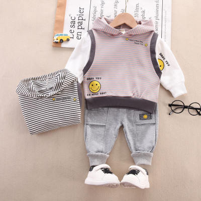 Toddler Color-block Hooded Sweater & Pants