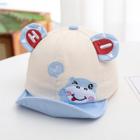 قبعة للحماية من الشمس بآذان عجل كرتونية للأطفال  أزرق