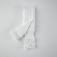 Leggings a nove punti antizanzare alla moda in maglia di filato di neve sottile primaverile ed estivo per bambini  bianca