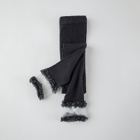Leggings a nove punti antizanzare alla moda in maglia di filato di neve sottile primaverile ed estivo per bambini  Nero