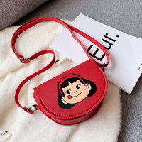 Children's Cute Cartoon Animal Shoulder Messenger Bag Coin Purse  Red