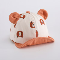 Cappello da sole parasole con orecchie tridimensionali per gatti primaverili ed estivi per bambini  arancia