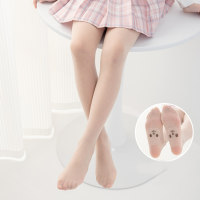 Calcetines de entrenamiento de medias de baile profesionales de conejo de pie para niños  Albaricoque