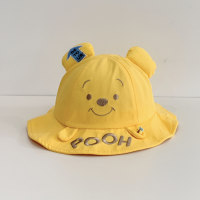 Nuevo sombrero de oso de dibujos animados de primavera para niños.  Amarillo