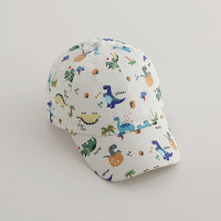 Children's spring and summer fashion flat brim hip-hop print sun visor baseball cap  Multicolor