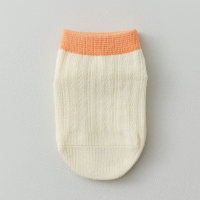 Children's spring and summer mesh breathable letter dot anti-slip socks  Orange