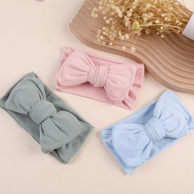 Baby Toddler Solid Bowknot Head Wrap